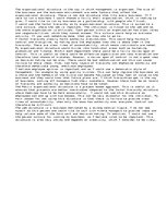 Eseja 'My Organizational Structure', 1.