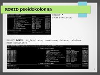 Prezentācija 'Urowid un Rowid datu tipu lietošana', 7.