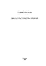 Referāts 'Personas statuss Latvijas Republikā', 8.