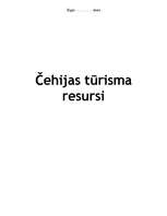 Referāts 'Čehijas tūrisma resursi', 1.
