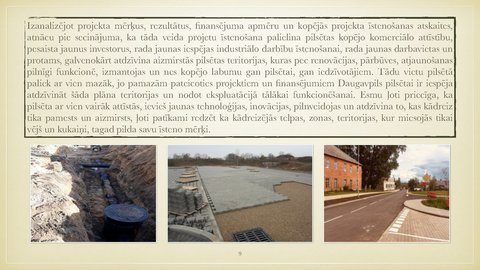 Prezentācija 'Daugavpils pilsētas īstenoto projektu analīze', 9.