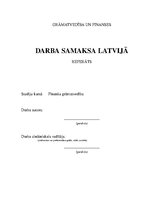 Referāts 'Darba samaksa Latvijā', 1.