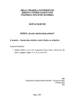 Konspekts 'Demokrātija attīstības valstīs: līdzības un atšķirības', 1.