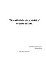 Referāts 'Cēsu viduslaiku pils arhitektūra', 1.