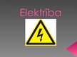 Prezentācija 'Elektrība', 1.