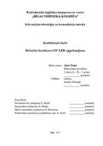 Referāts 'Dubultās barošanas 12V LED apgaismojums', 1.