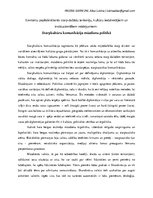 Eseja 'Starpkultūru komunikācija mūsdienu politikā', 1.