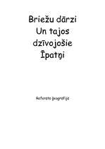 Referāts 'Briežu dārzi un tajos dzīvojošie īpatņi', 1.