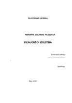 Referāts 'Pieaugušo izglītība', 1.