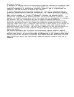 Eseja 'Secrecy in Science ', 1.