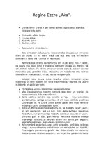 Konspekts 'Regīna Ezera "Aka"', 1.
