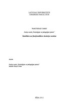 Paraugs 'Konflikta un [bez]konflikta situācijas analīze', 1.