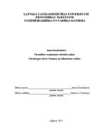 Biznesa plāns 'Viesmīlības uzņēmuma attīstības plāns', 1.