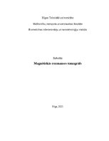 Referāts 'Magnētiskās rezonanses tomogrāfs', 1.