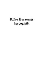 Referāts 'Dzīve Kurzemes un Zemgales hercogistē', 1.