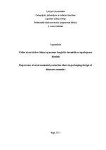 Diplomdarbs 'Vides aizsardzības ideju izpausmes kopjošās kosmētikas iepakojuma dizainā', 1.