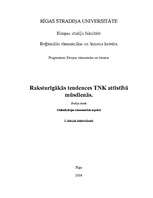 Konspekts 'Raksturīgākās tendences transnacionālo korporāciju attīstībā mūsdienās', 1.