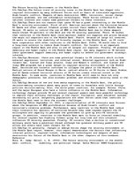 Eseja 'The Future Security Environment in the Middle East', 1.