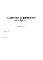 Referāts 'Lietu īpašuma tiesības', 1.