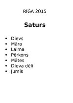 Konspekts 'Mitoloģija. Senlatviešu dievības', 2.