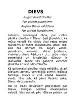 Konspekts 'Mitoloģija. Senlatviešu dievības', 3.