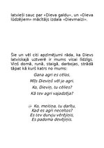 Konspekts 'Mitoloģija. Senlatviešu dievības', 5.