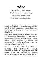 Konspekts 'Mitoloģija. Senlatviešu dievības', 13.