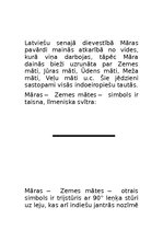 Konspekts 'Mitoloģija. Senlatviešu dievības', 19.