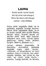 Konspekts 'Mitoloģija. Senlatviešu dievības', 22.