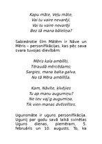 Konspekts 'Mitoloģija. Senlatviešu dievības', 35.