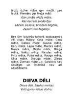 Konspekts 'Mitoloģija. Senlatviešu dievības', 38.