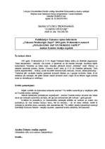 Eseja 'Analīze preses publikācijai Dzimtes studiju aspektā', 1.