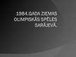 Prezentācija '1984. un 1988.gada Olimpiskās spēles', 1.