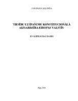 Referāts 'Tiesību uz īpašumu konstitucionālā aizsardzība Eiropas valstīs', 1.