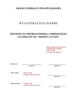 Diplomdarbs 'Pievienotās vērtības nodokļa aprēķināšana un uzskaite SIA "Skinest Latvija"', 1.