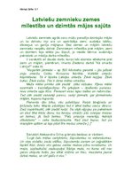 Eseja 'Latviešu zemnieku zemes mīlestība un dzimtās mājas sajūta', 1.