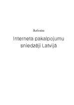 Referāts 'Interneta pakalpojumu sniedzēji Latvijā', 1.