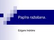 Prezentācija 'Papīra ražošana', 1.