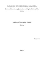 Referāts 'Lakross no fizioterapijas viedokļa', 1.