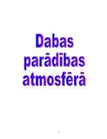 Referāts 'Dabas parādības atmosfērā', 1.