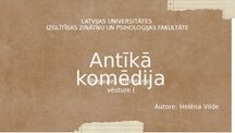 Prezentācija 'Antīkā komēdija', 1.