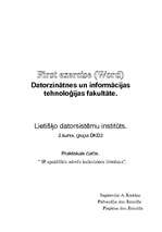 Konspekts 'IP apakštīklu adrešu kalkulatora lietošana', 1.