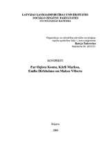 Referāts 'O.Konts, K.Markss, E.Dirkheims un M.Vēbers', 1.