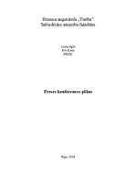 Konspekts 'Preses konferences plāns', 1.