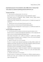 Konspekts 'Operational Programs of Latvia Funded by Either ERDF, ESF or Cohesion Fund', 1.