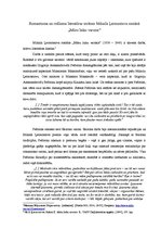 Konspekts 'Romantisma un reālisma iezīmes Mihaila Ļermontova romānā "Mūsu laiku varonis"', 1.