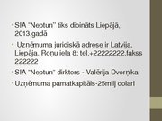 Konspekts 'Studiju darba biznesa plāns', 20.