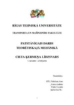 Paraugs 'Teorētiskā mehānika MD', 1.