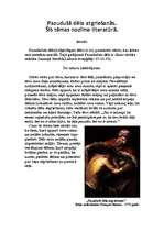 Eseja 'Pazudušā dēla atgriešanās', 1.