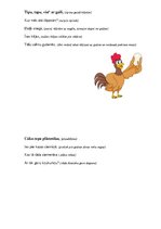 Konspekts 'Pirkstiņrotaļas', 1.